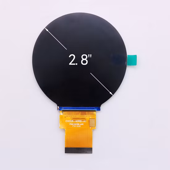 IPS 2,8 polegadas 480 (RGB) X480 pontos redondos TFT LCD com interface Mipi RGB