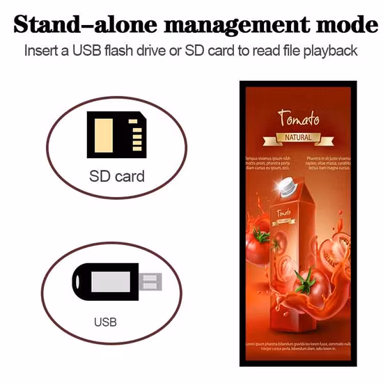 Tela de prateleira de exibição LCD com barra esticada de monitor ultra amplo de preço barato de 28,1 polegadas