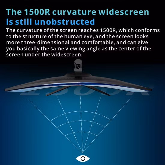 Preço barato monitores de jogos curvos de computador de tela larga de 31,5 polegadas 4K 60Hz